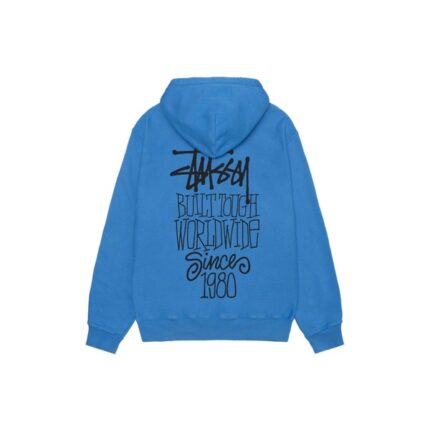 Stussy Merch Logo Basic Blå Hoodie