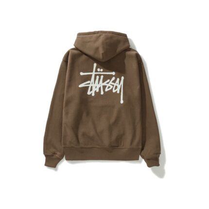 Stussy Merch Logo Basic Marron Hoodie