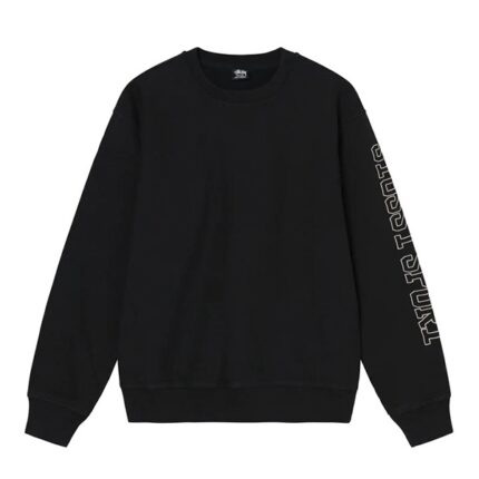 Stussy Merch Logo Ras Basic Sort SweatShirt