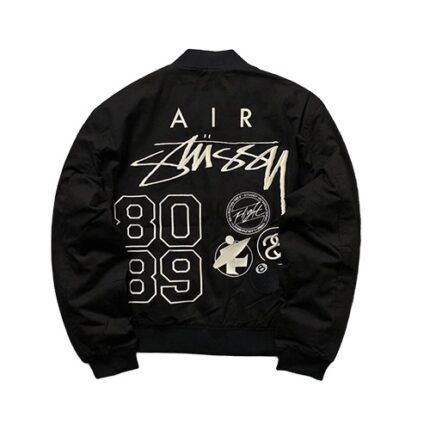 Stussy Merch Logo Nike X Sort Jakke